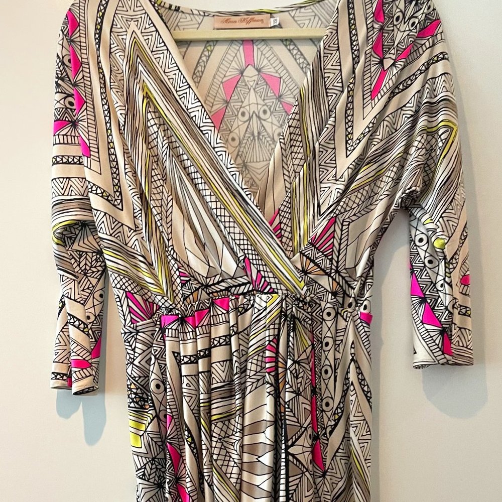 COPY - MARA HOFFMAN WRAP STYLE DRESS SIZE XS EVIL EYE